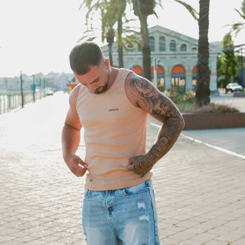 CAMISETA INTERIOR CREMA AKAGYM