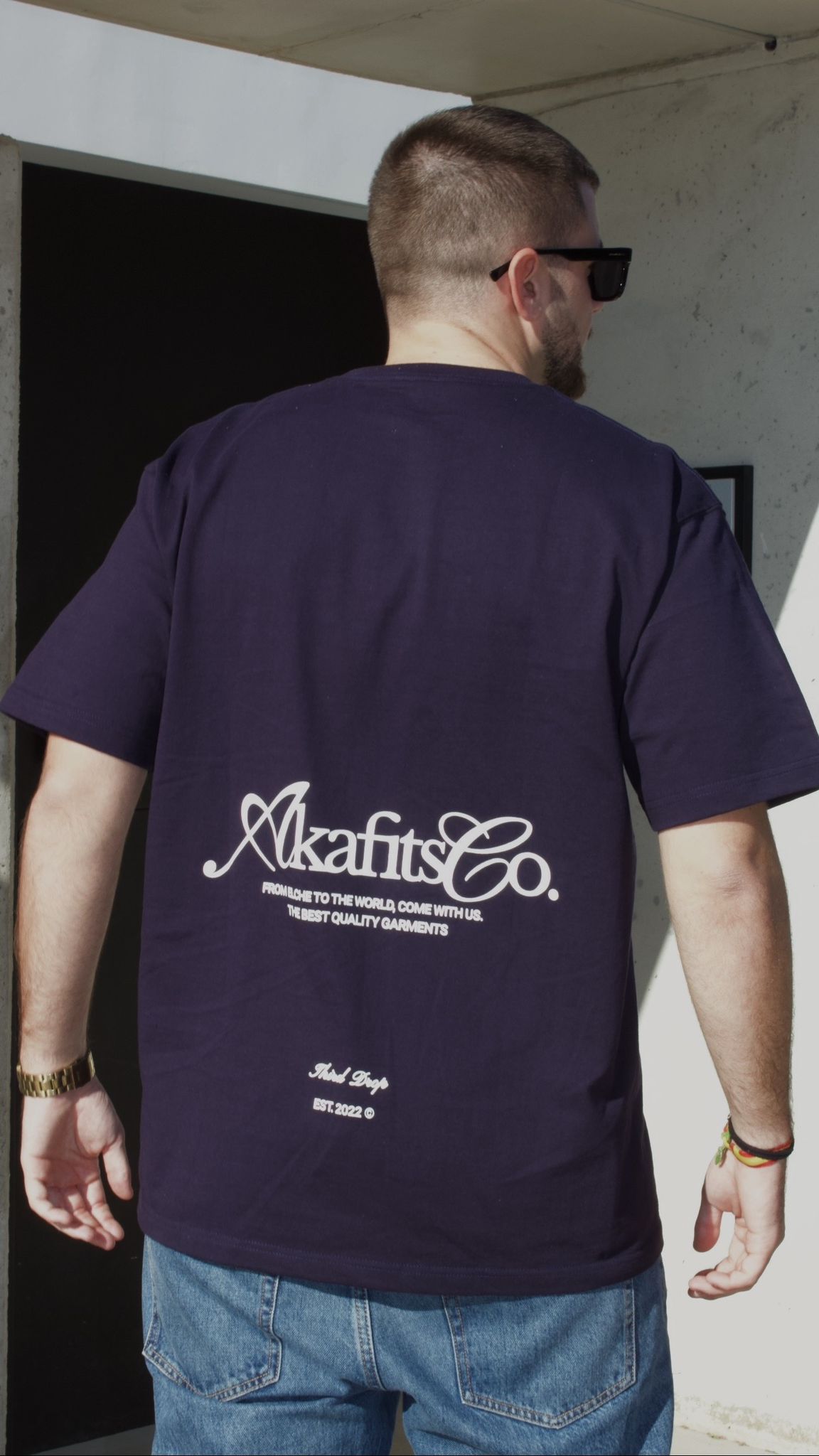 NAVY BLUE AKAFITS CO. TEE