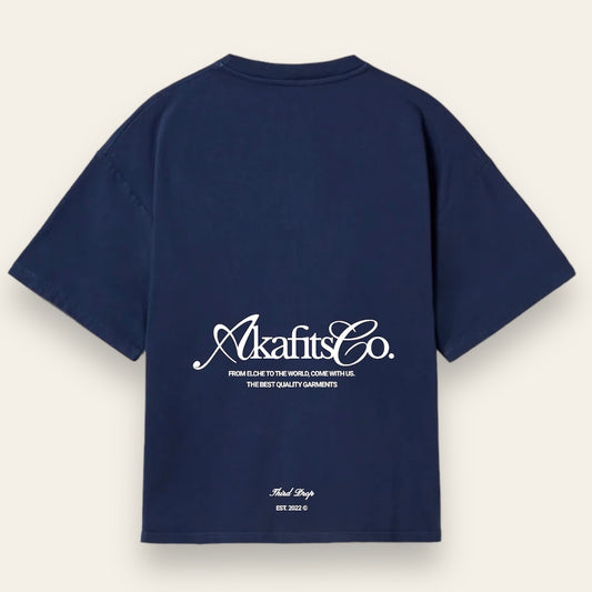 NAVY BLUE AKAFITS CO. TEE