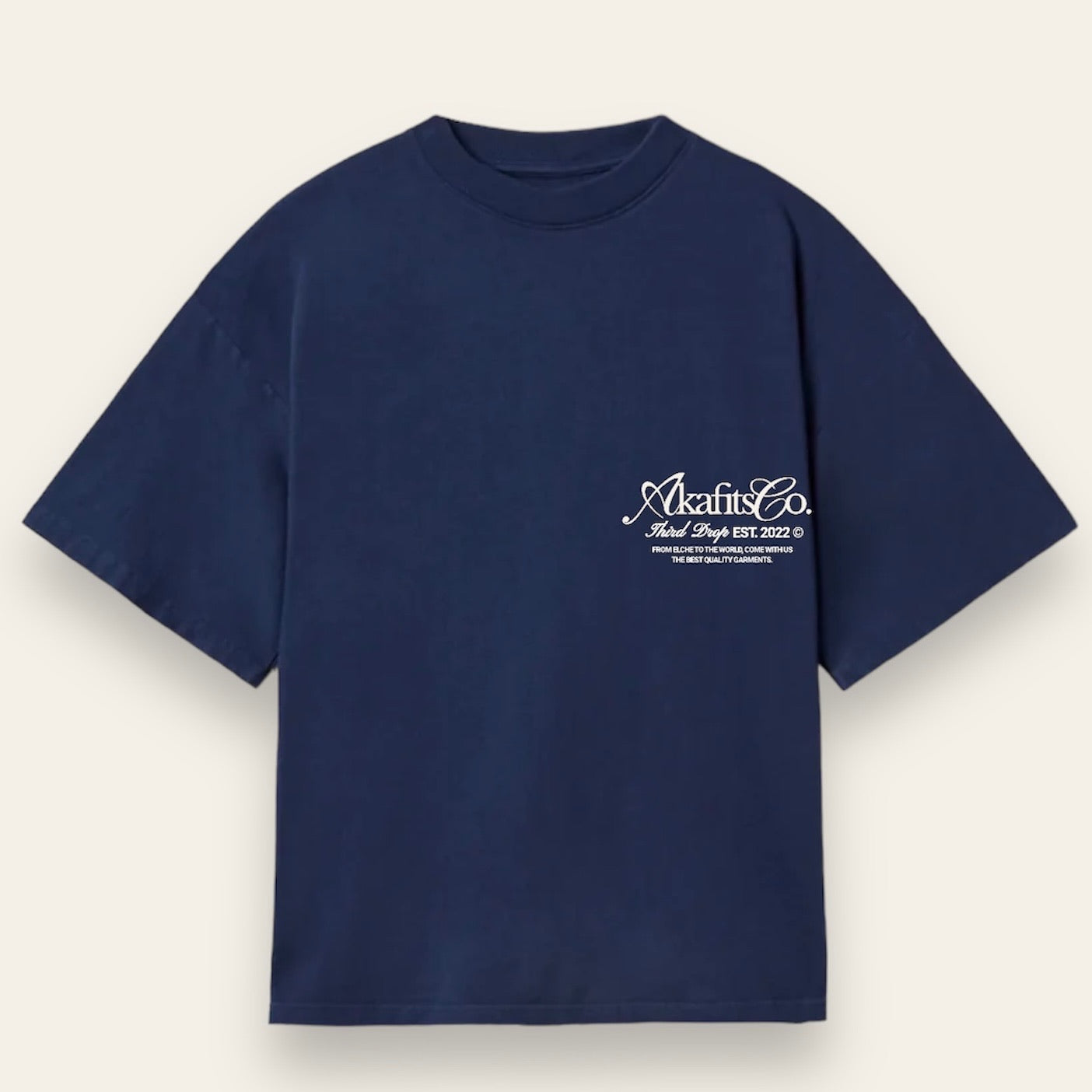 NAVY BLUE AKAFITS CO. TEE